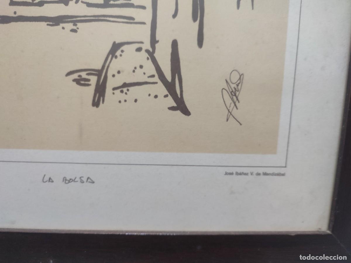 Arte: CUADRO CON LAMINA DE LA BOLSA DE BILBAO - Foto 3