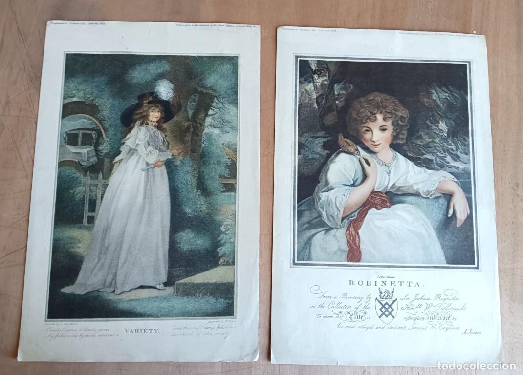 Arte: 2 l&aacute;minas de 1923 // Robinetta &ndash; William Ward - Foto 1