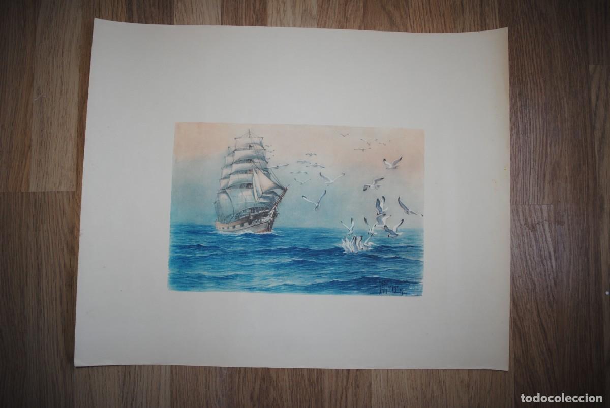 Arte: LAMINAS DE MARINA DE , J.A . MONTOJO . - Foto 1