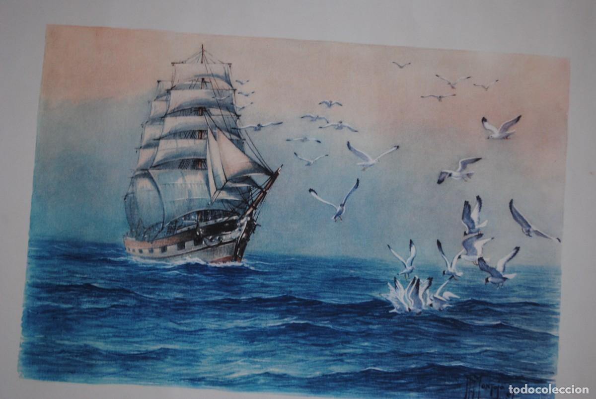 Arte: LAMINAS DE MARINA DE , J.A . MONTOJO . - Foto 2