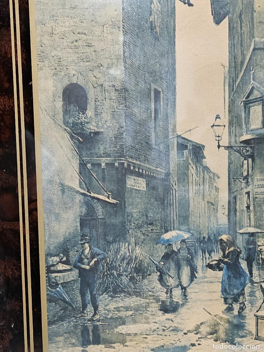 Arte: cuadro con lamina antigua - Foto 5