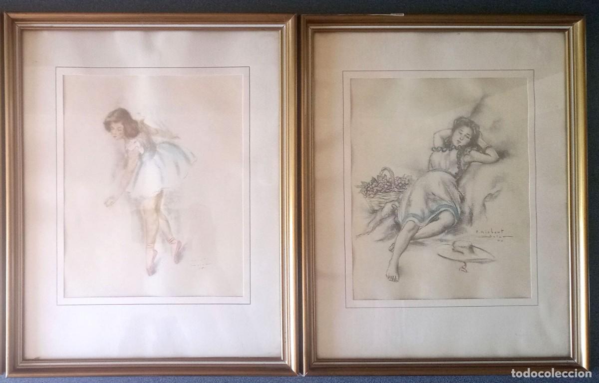 Arte: Lote l&aacute;minas Gisbert Soler Bailarinas - Foto 1