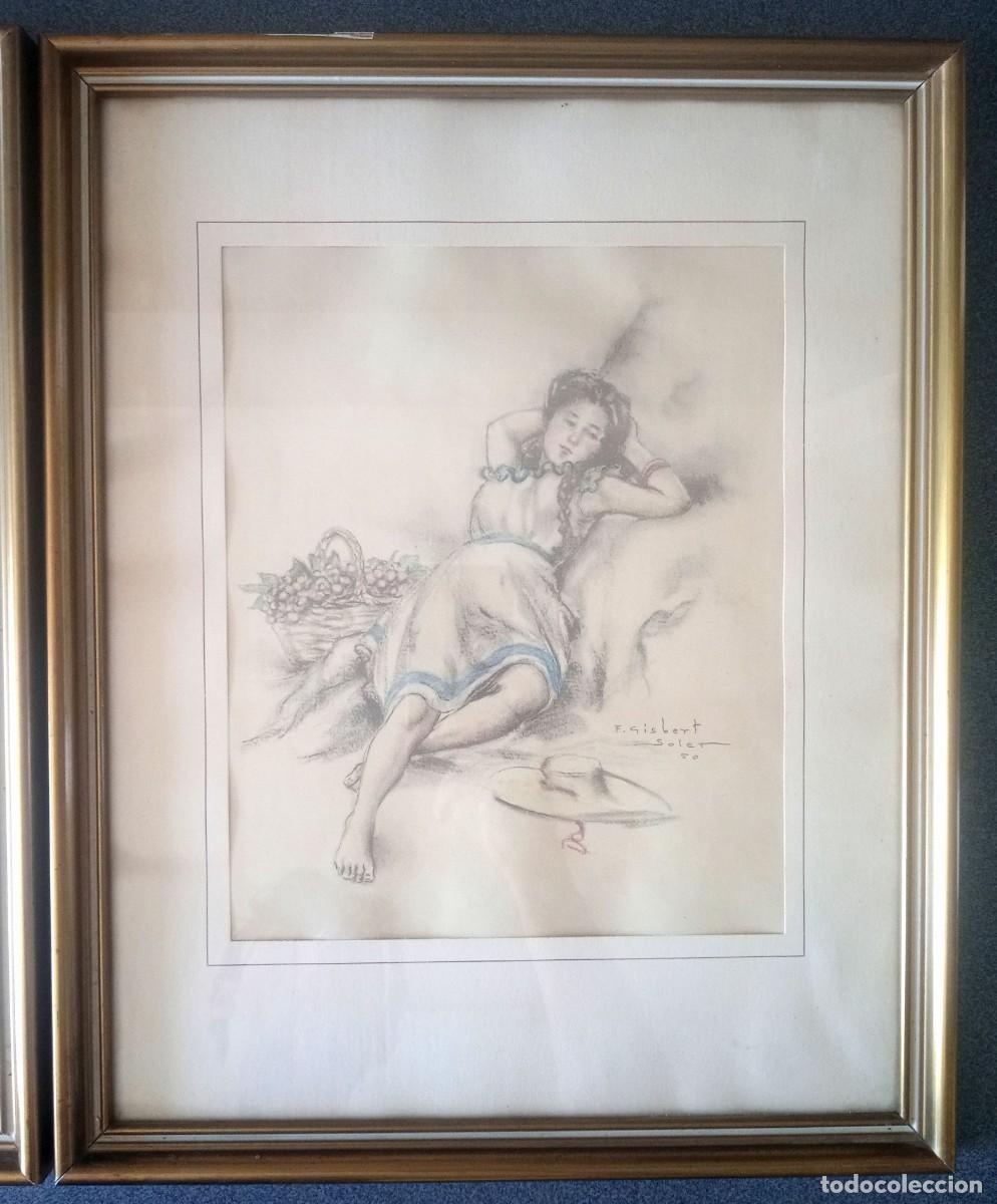 Arte: Lote l&aacute;minas Gisbert Soler Bailarinas - Foto 4