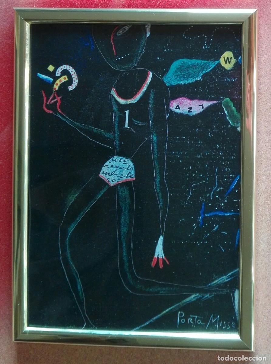 Arte: JOSE MARIA PORTA MISS&Eacute;. L&Aacute;MINA ENMARCADA DORADO 26 X 19. VER FOTOS.