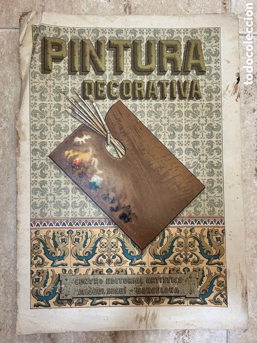 Art: 25 Cromolitogr&aacute;ficas decoraciones modernistas Pintura decorativa Miguel Segu&iacute; 1880