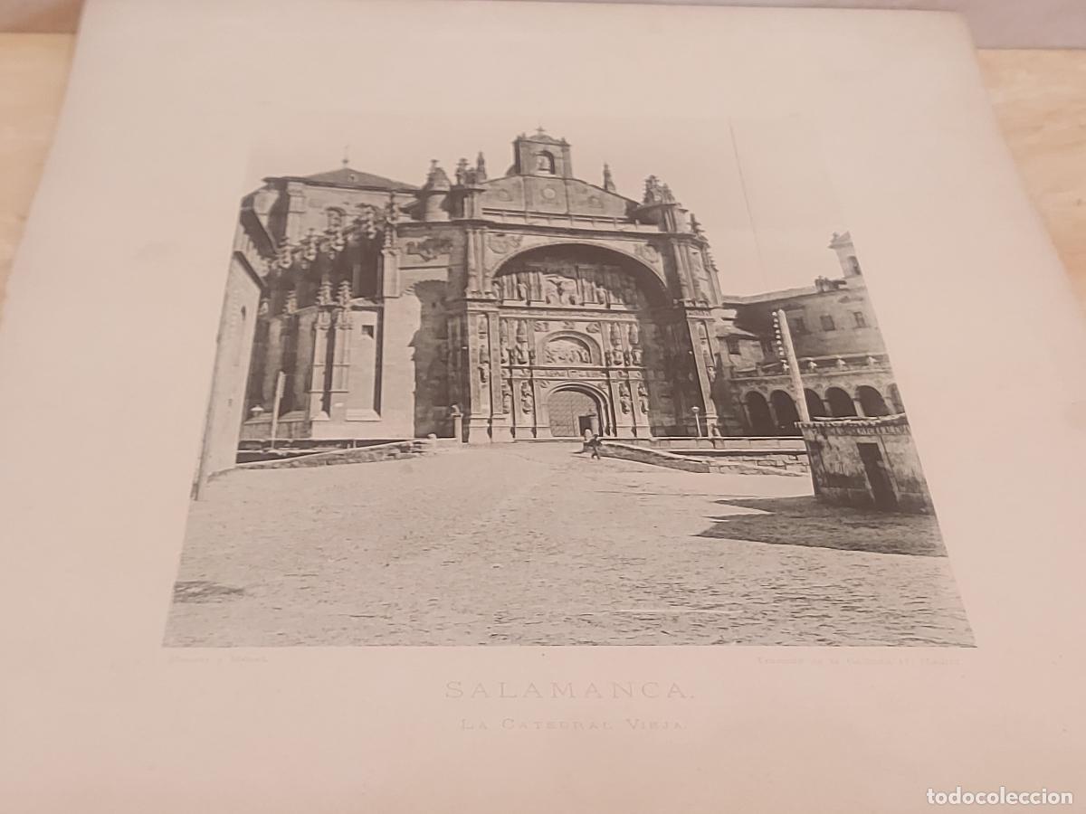 Arte: A&Ntilde;O 1893 !! SALAMANCA / LA ESPA&Ntilde;A ILUSTRADA / CATEDRAL / L&Aacute;MINA 26X32 CM. / HAUSER Y MENET