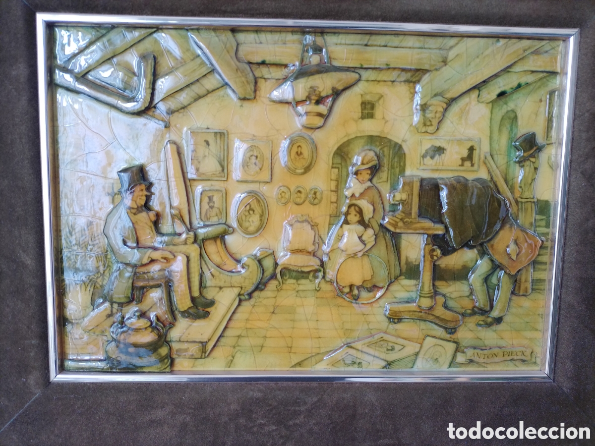 Arte: Cuadro lamina en relieve Anton Pieck. - Foto 2