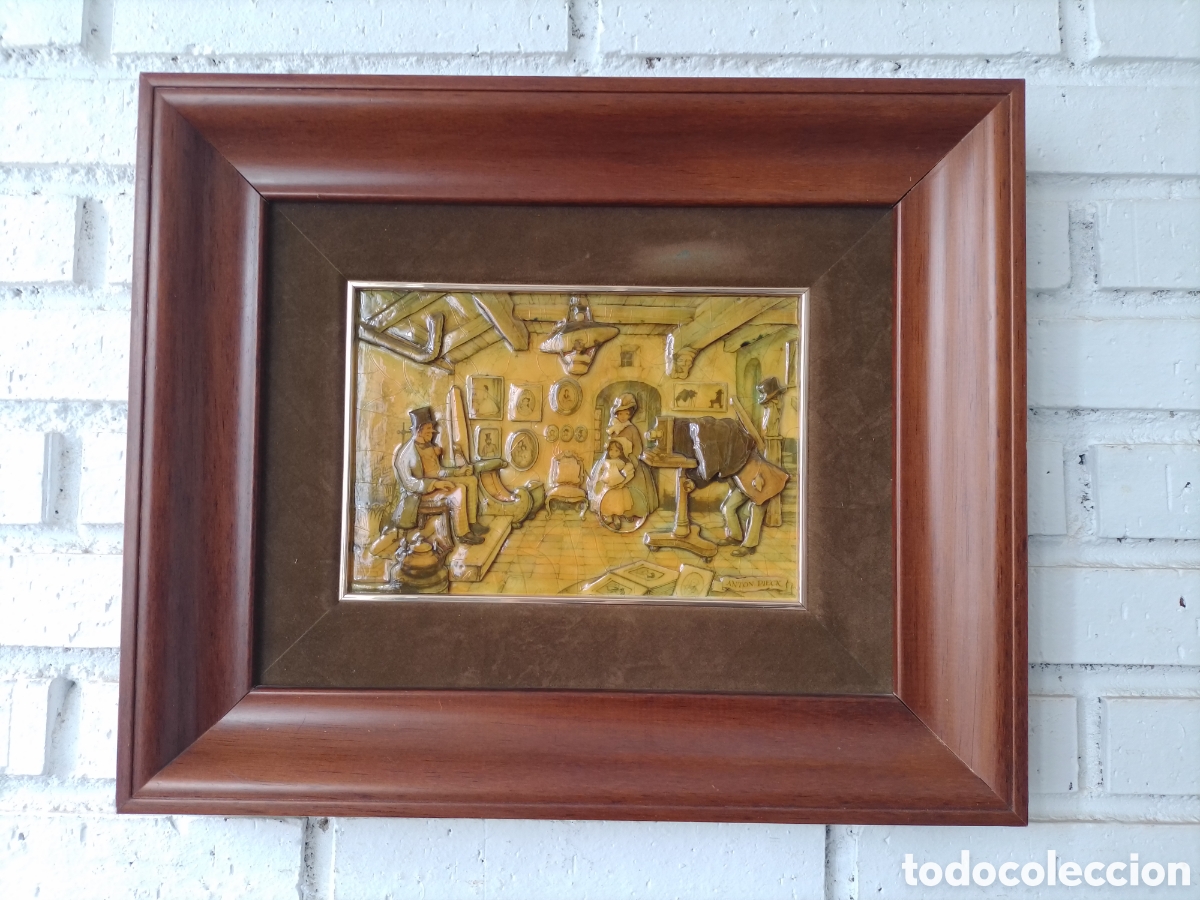 Arte: Cuadro lamina en relieve Anton Pieck. - Foto 1