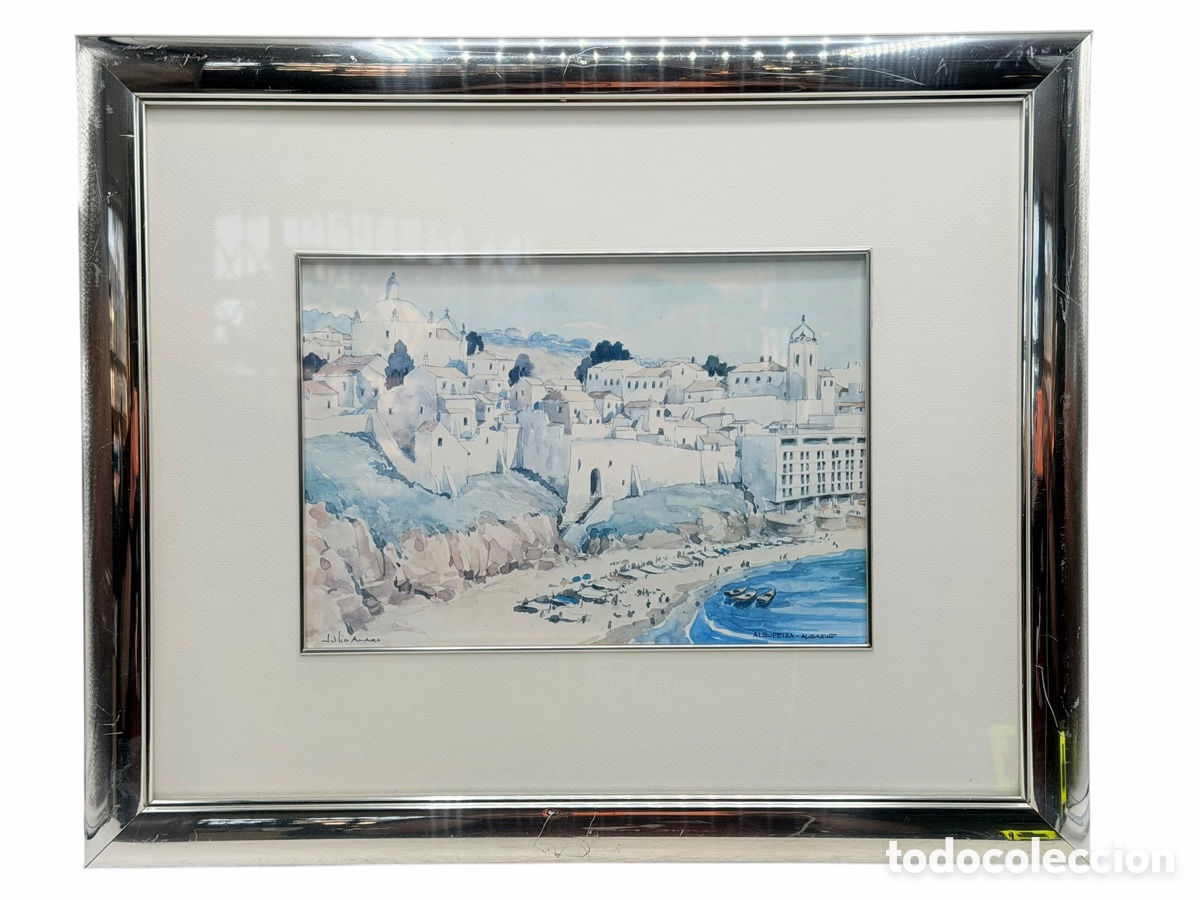 Arte: L&aacute;mina de Paisaje Marino Enmarcado