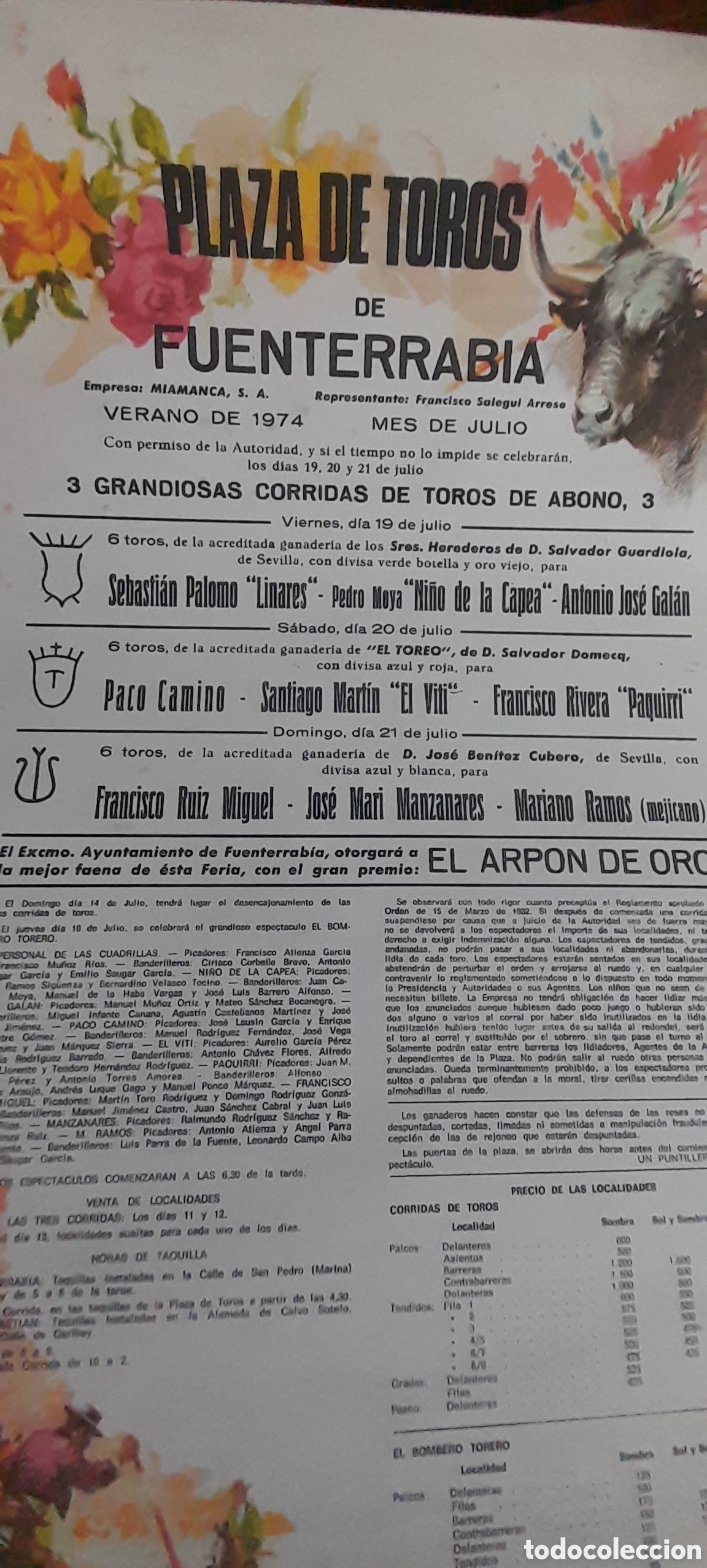 Arte: Cartel Plaza de FUENTERRABIA - Foto 4