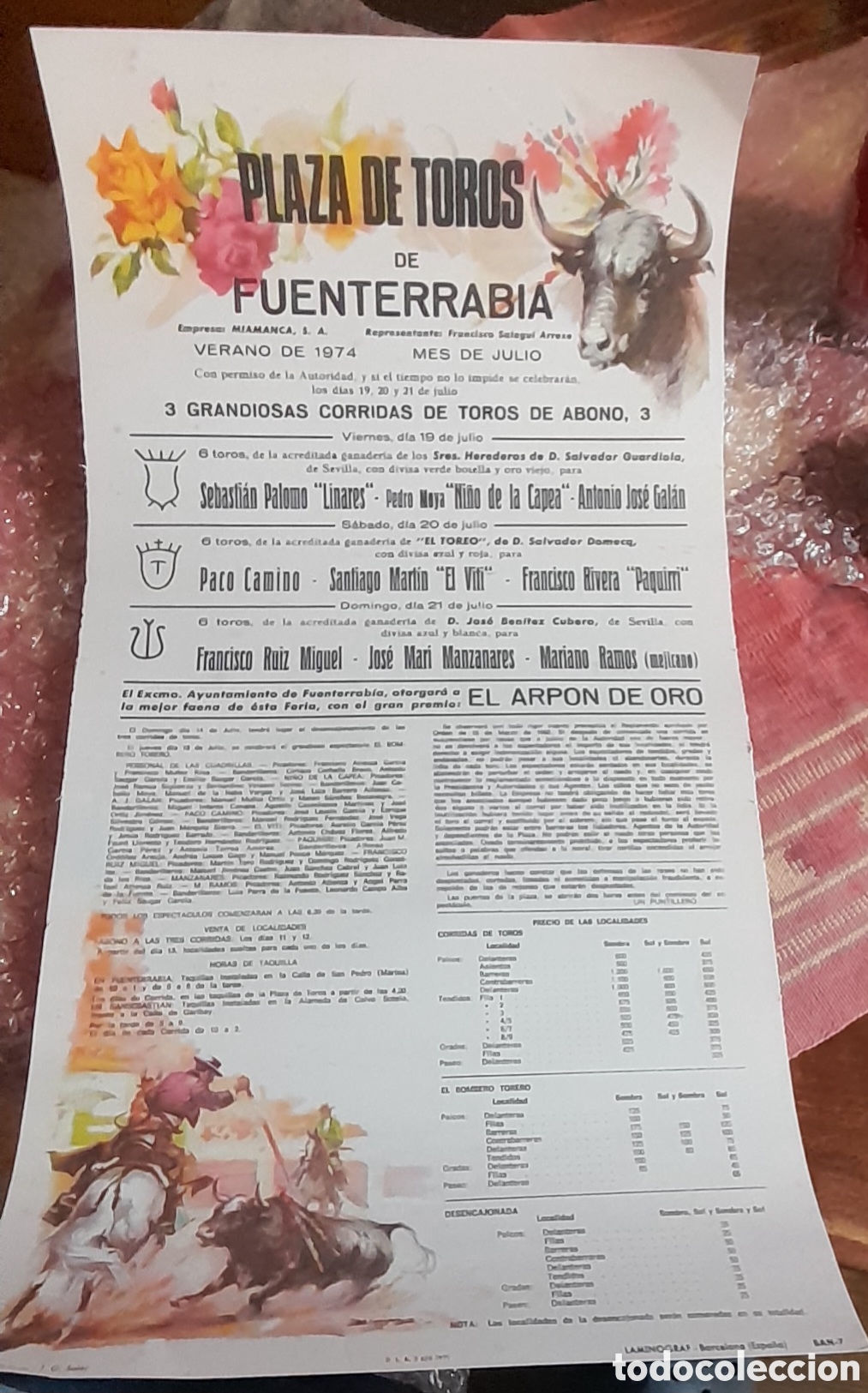 Arte: Cartel Plaza de FUENTERRABIA - Foto 7