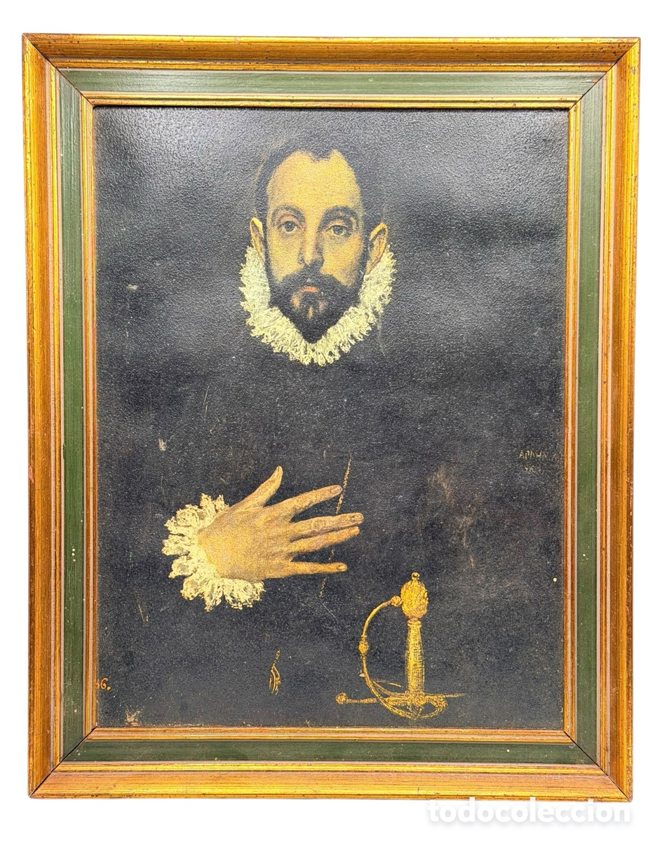 Art: L&aacute;mina de Tela Enmarcada de El Bosco