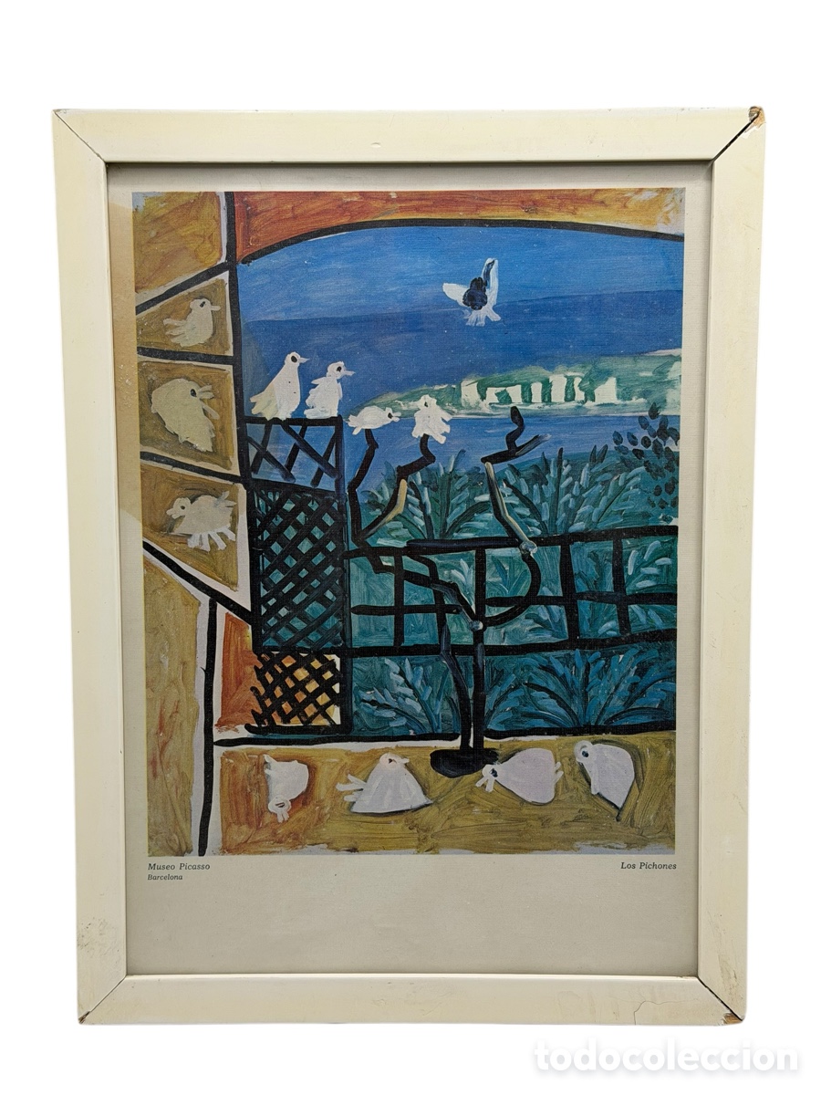 Arte: Antigua L&aacute;mina Picasso Enmarcada