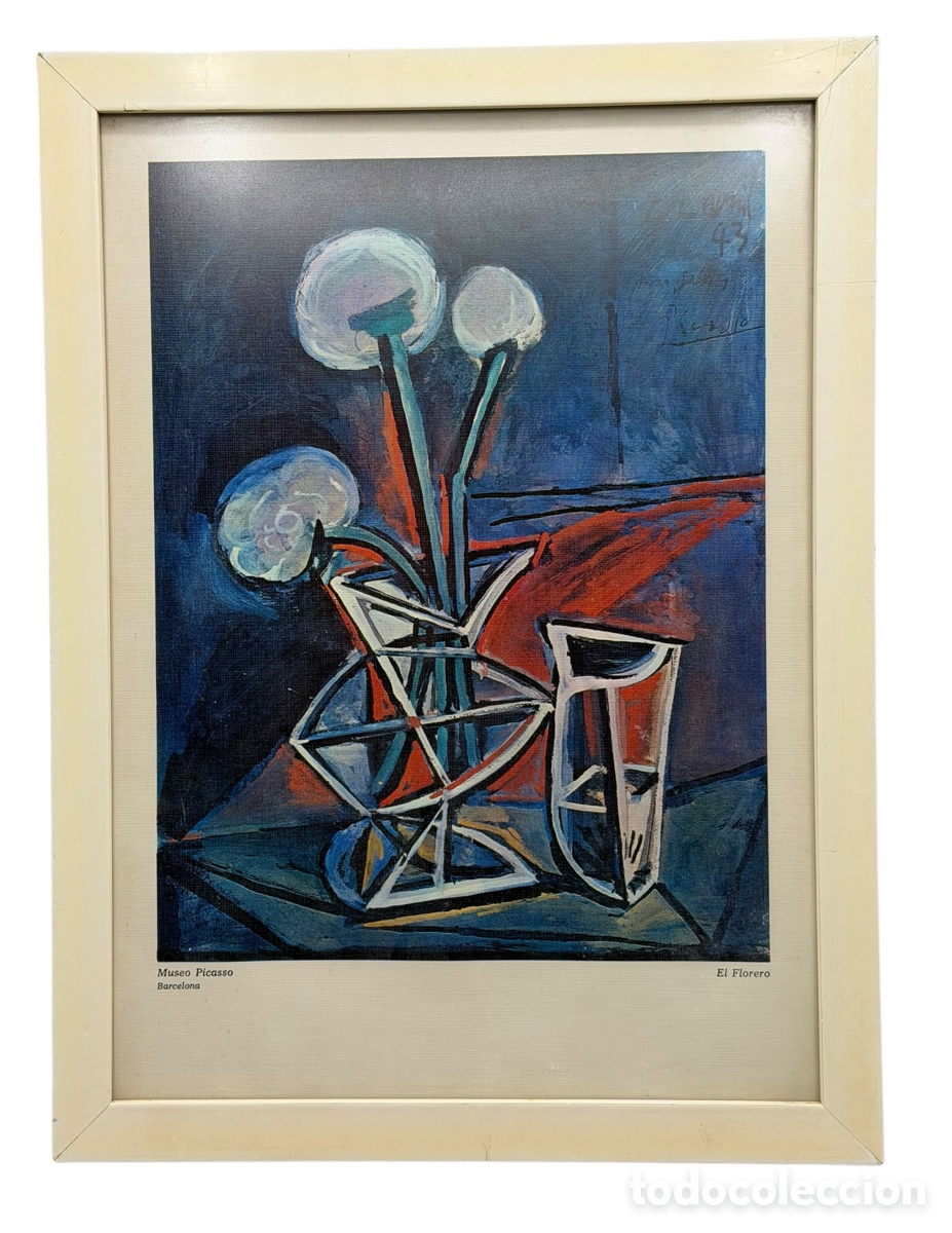Arte: Antigua L&aacute;mina Picasso Enmarcada