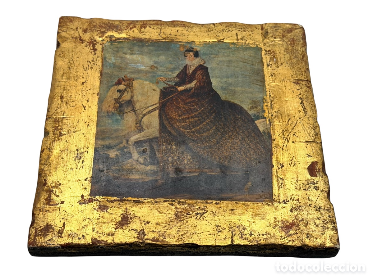 Arte: Retrato de Dama, L&aacute;mina en Madera