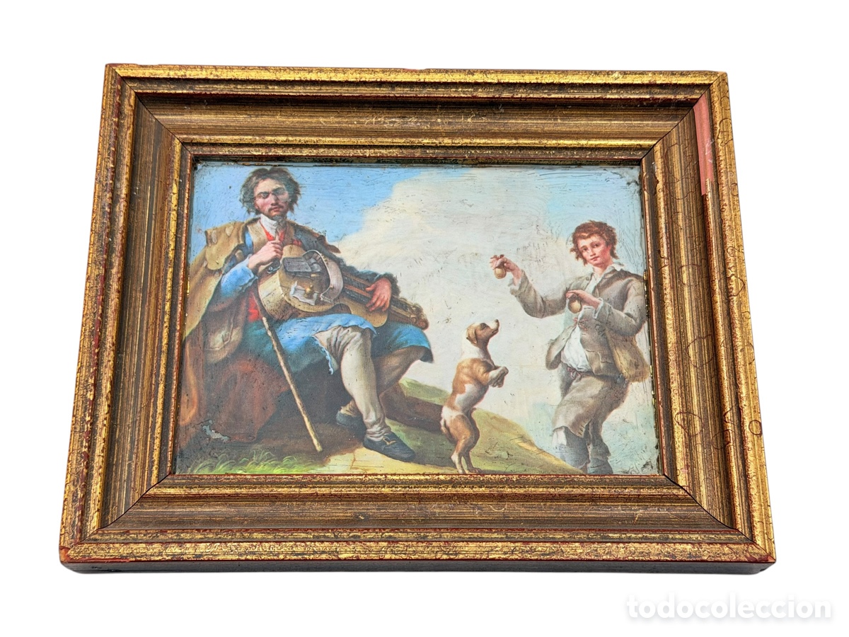 Arte: Antigua L&aacute;mina Cl&aacute;sica Enmarcada