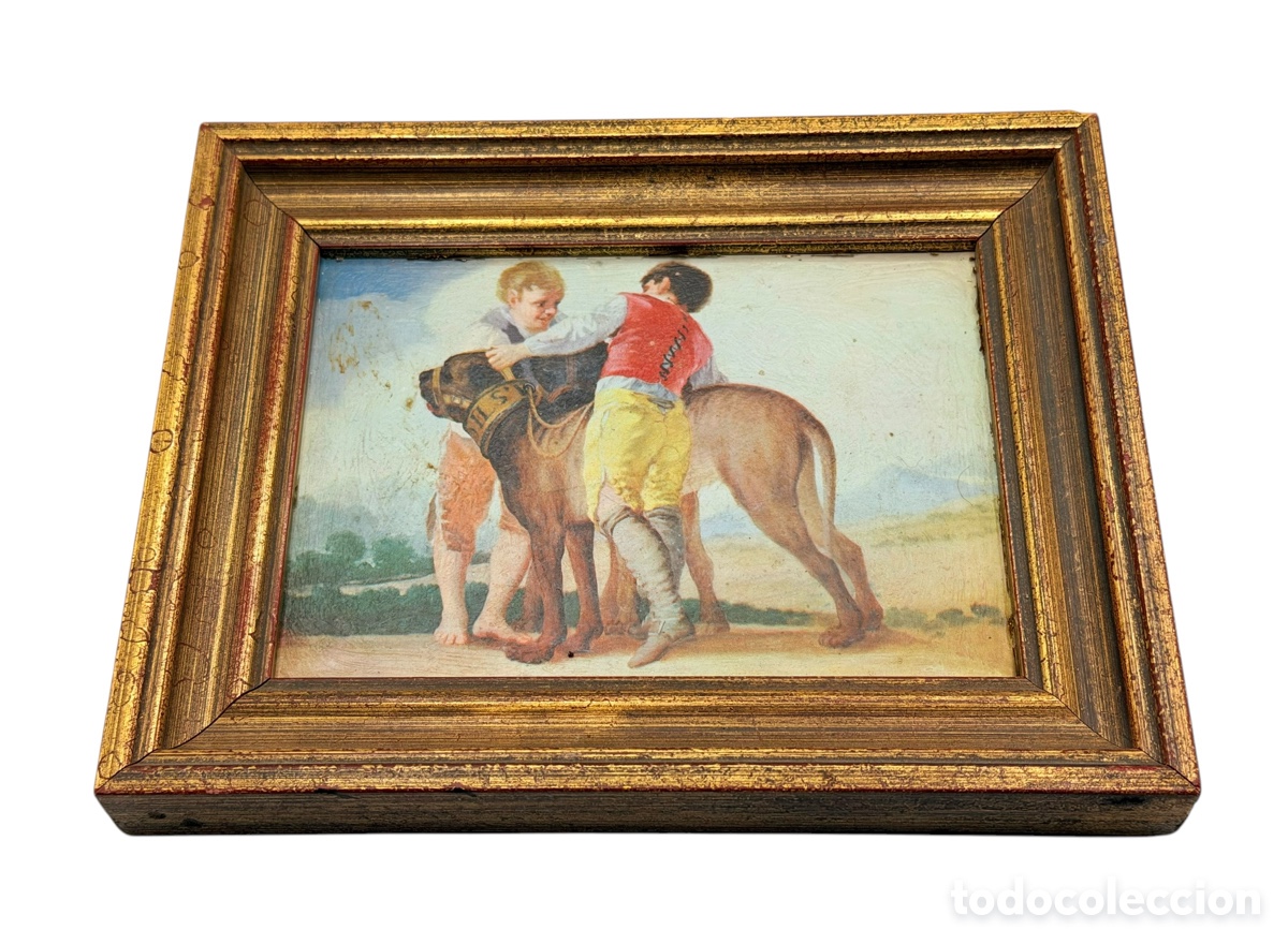 Arte: Antigua L&aacute;mina Cl&aacute;sica enmarcada