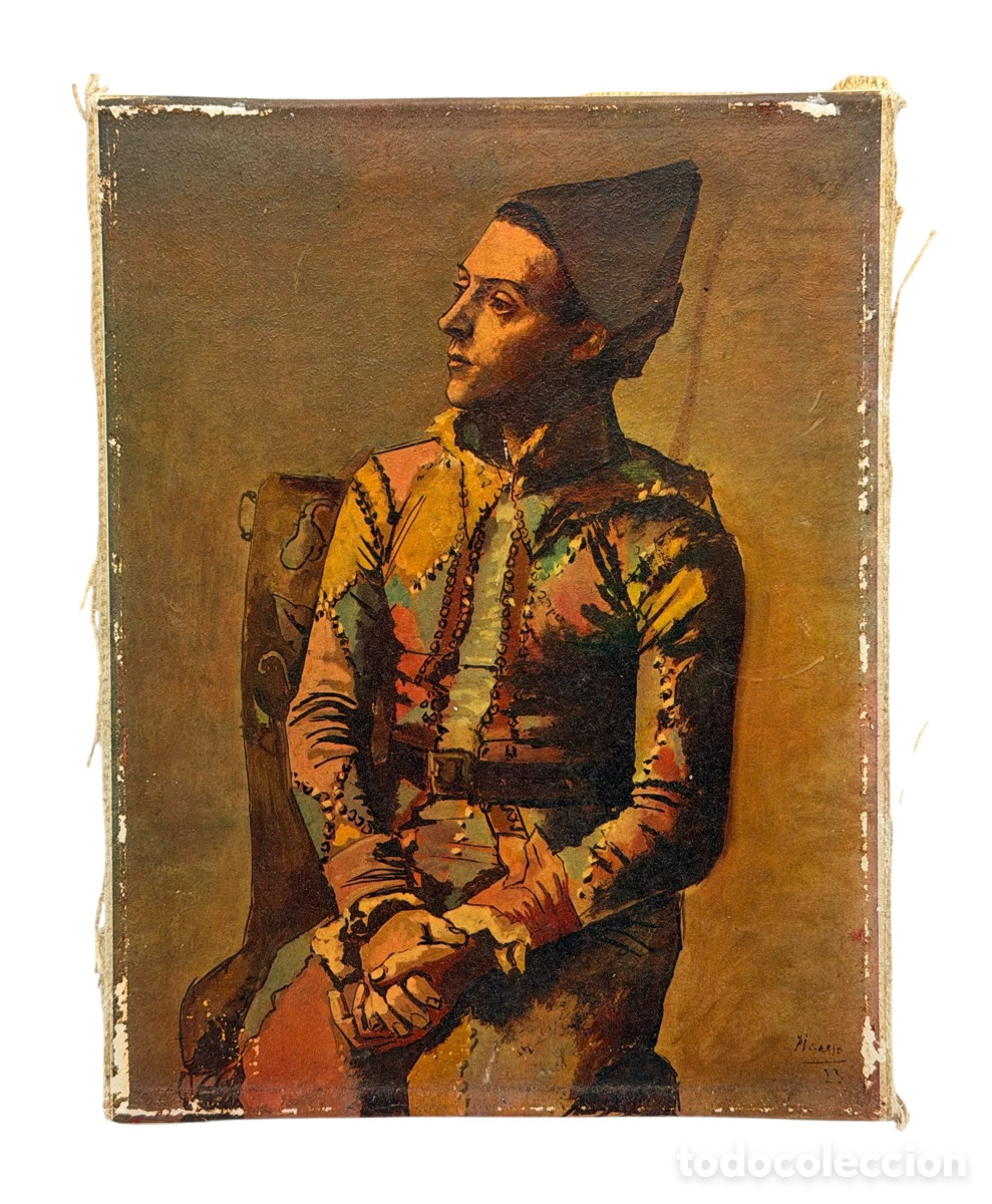 Arte: Antigua L&aacute;mina de Tela Picasso