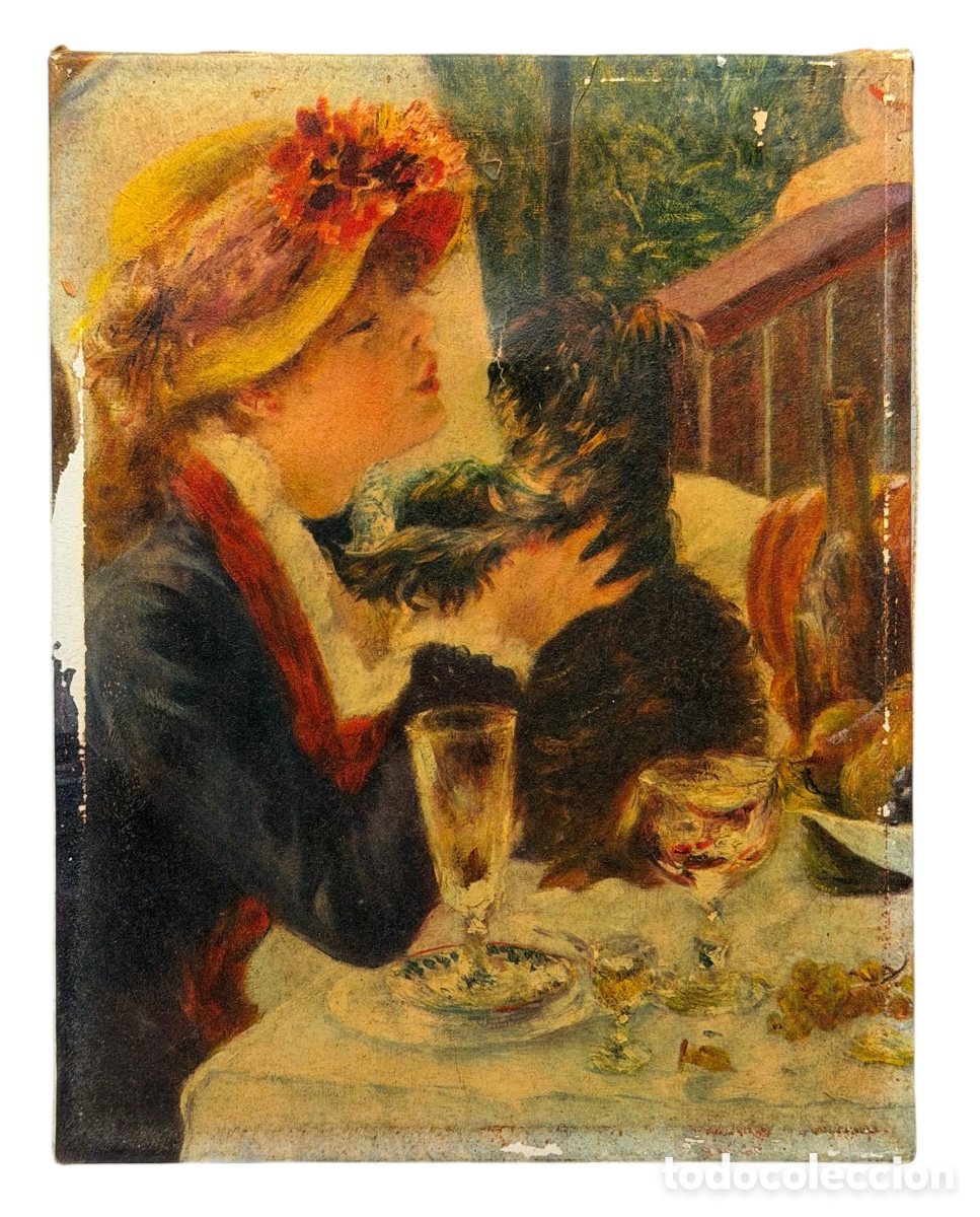 Arte: Antigua L&aacute;mina de Tela Renoir
