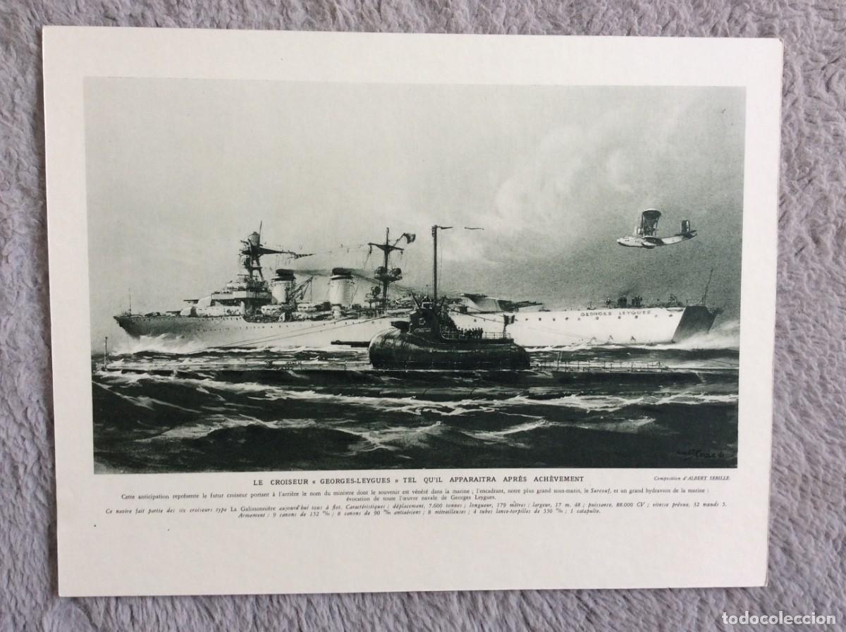 Arte: Le croiseur Georges - Leygues. Tel qu&iacute;l apparaitra apr&egrave;s achev&egrave;ment