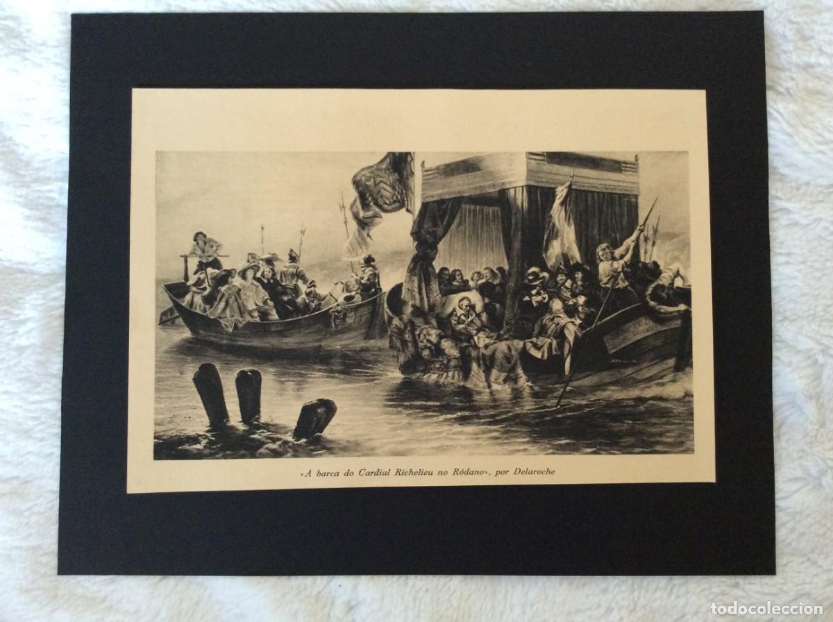 Arte: Drama hist&oacute;rico - A barca do Cardeal de Richelieu no R&oacute;dano &ndash; Por Paul Delaroche, 1941