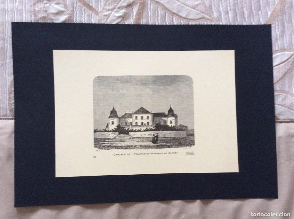 Arte: Carcavelos - Palacio do Morgado do Alagoa. Fotogravura de 1936, numerada.