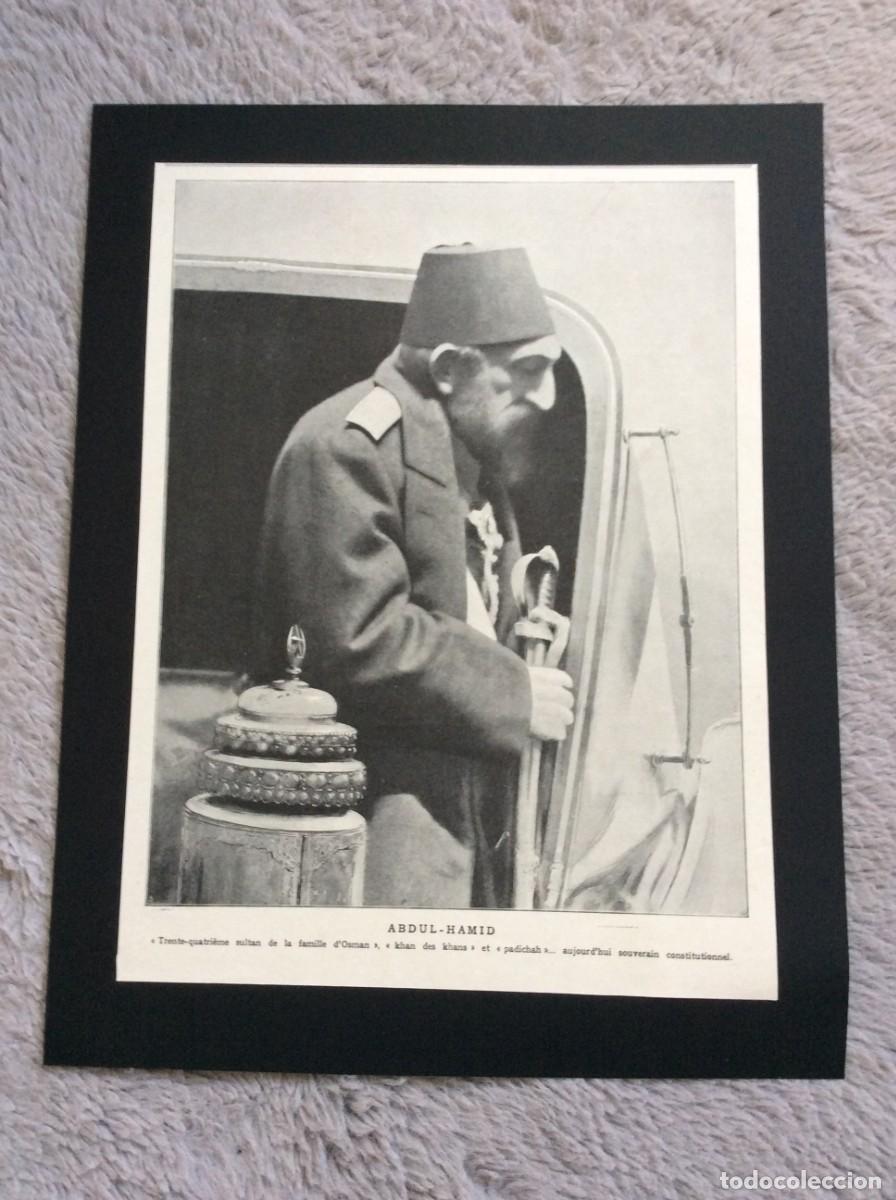 Arte: ABDUL - HAMID ( Turquia ) Sultan de la famille d&acute;Osman, ano 1908