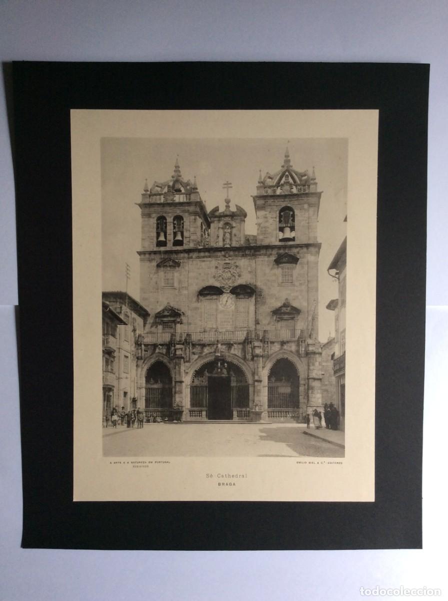 Arte: S&eacute; Cathedral de Braga ( Fototipia ) Por Emilio Biel, 190?