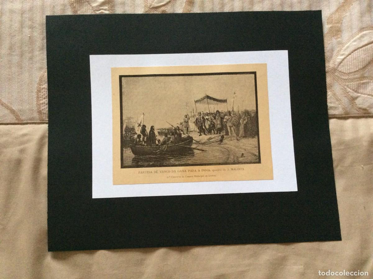 Arte: Partida de Vasco da Gama para a India. Artigo de 1905