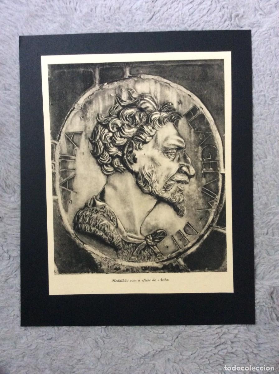 Arte: Medalh&atilde;o com a efigie de &Aacute;tila. Ano 1941