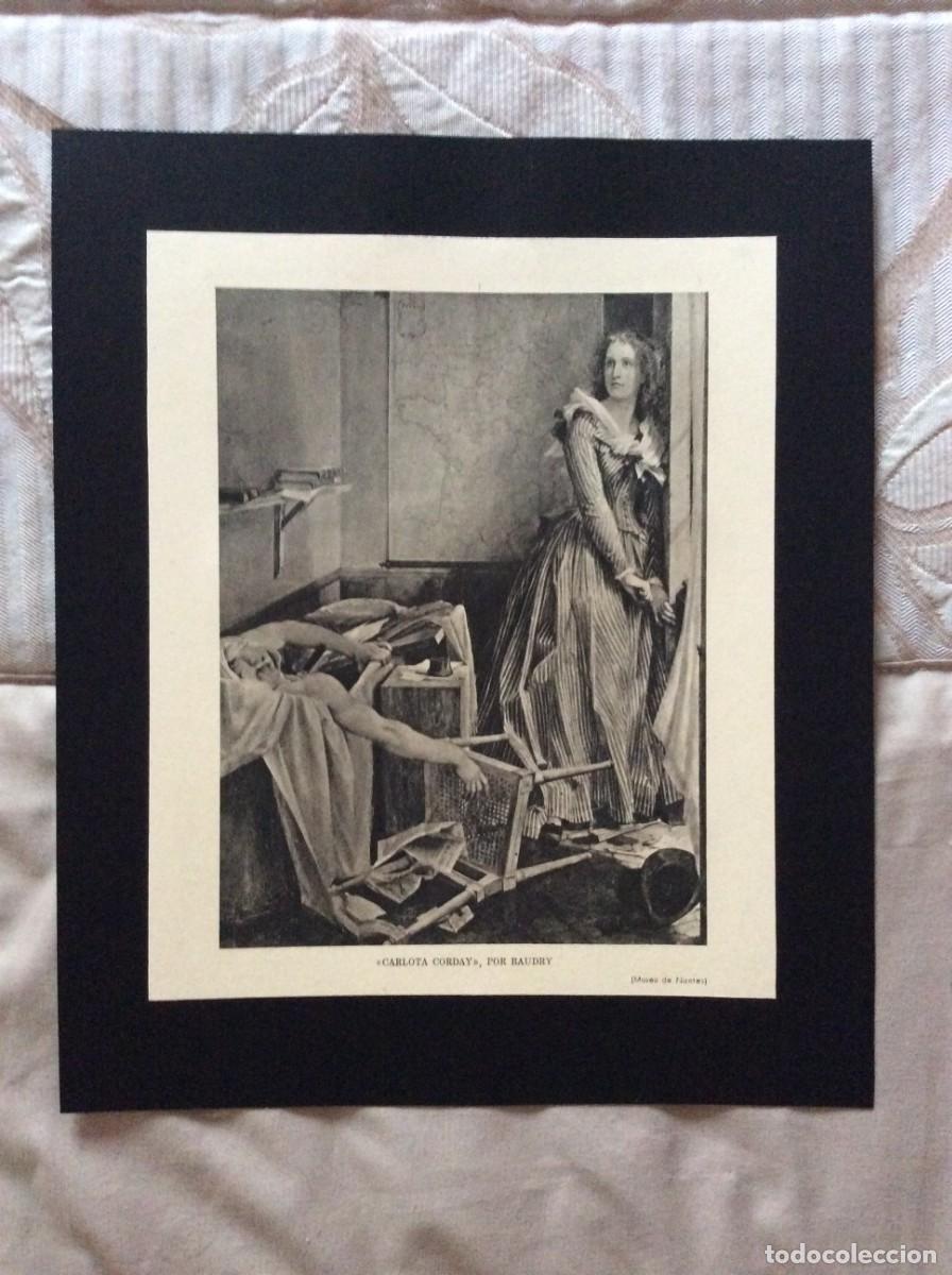 Art: Drama hist&oacute;rico - Carlota Corday, por Baudry. Ano 1941