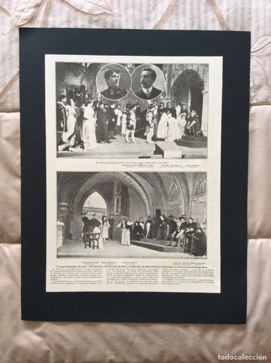 Art: Teatro: A representa&ccedil;&atilde;o da pe&ccedil;a - A feiticeira. No teatro Principe Real ( Teatro Apolo ), orig. 1905
