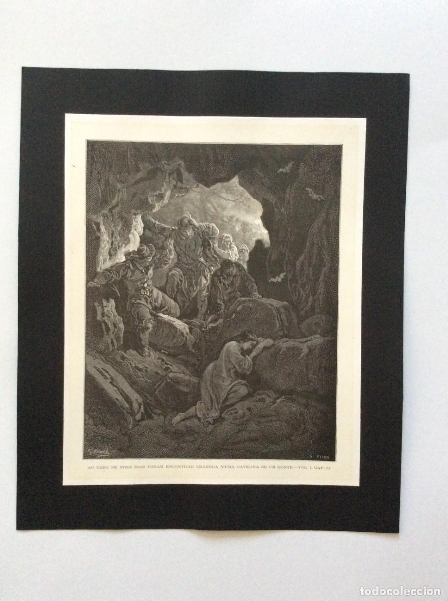 Art: Ao cabo de tres dias foram encontrar Leandra n&acute;uma caverna de um monte...187?