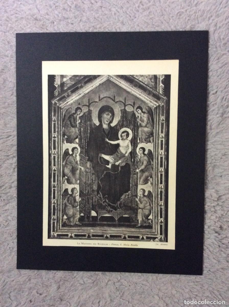 Arte: La Madonna dei Rucellai - Firenze, S. Maria Novella. L&aacute;mina de 1951
