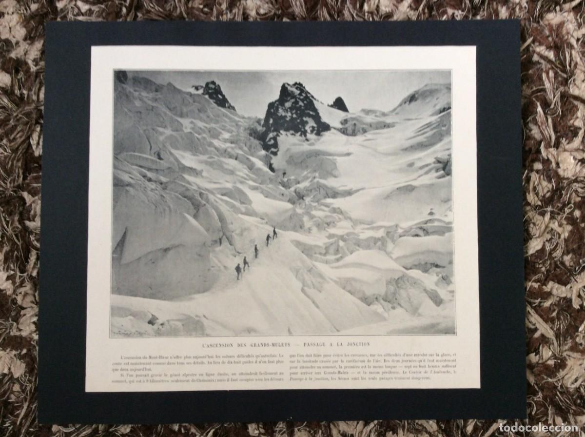 Kunst: L&acute;Ascension des Grands - Mulets - Passage a la Jonction - L&aacute;mina fotogr. monocrom&aacute;tica do s&eacute;c. XIX