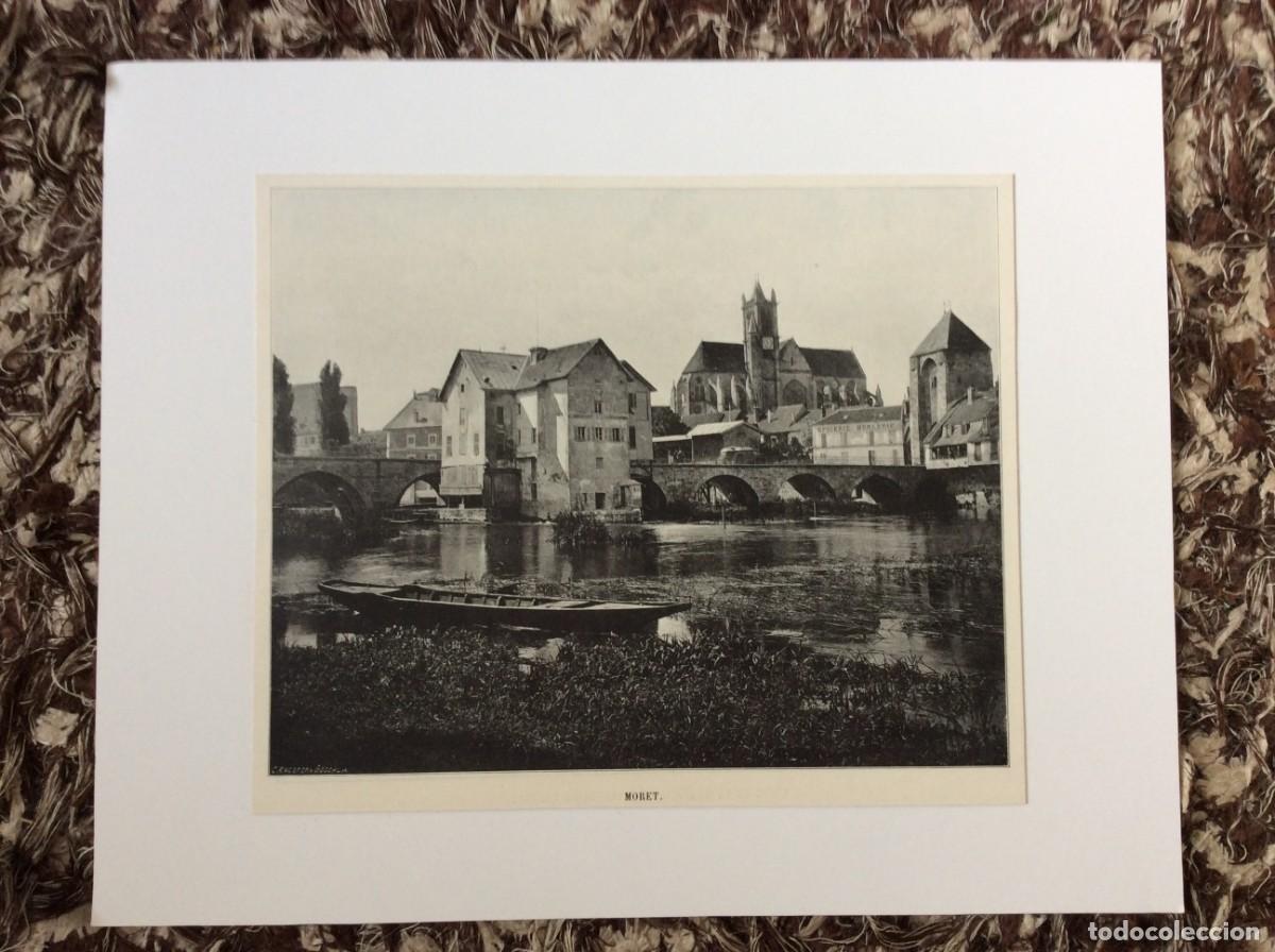 Kunst: Moret- L&aacute;mina fotogr&aacute;fica monocrom&aacute;tica do s&eacute;culo XIX