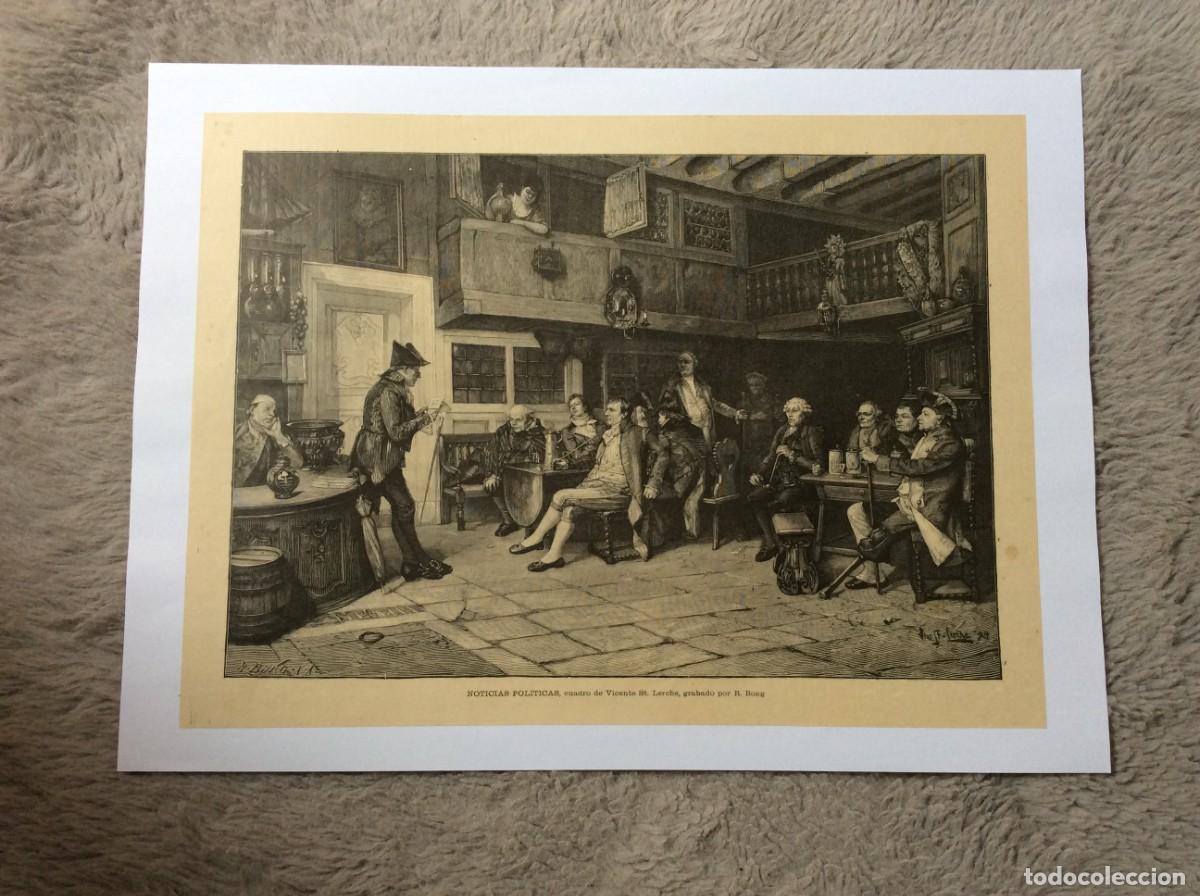 Kunst: Noticias politicas ( R. BONG ) L&aacute;mina espanhola de 18??