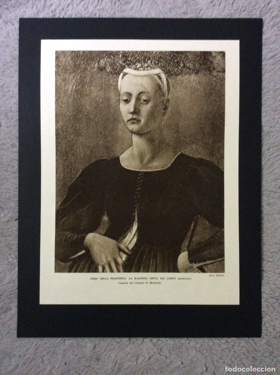 Arte: Piero Della Francesca: La Madonna detta del parto. L&aacute;mina italiana de 1934