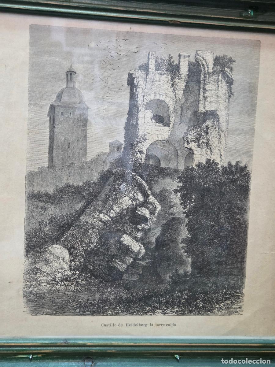 Arte: cuadro con grabado antiguo - Foto 2