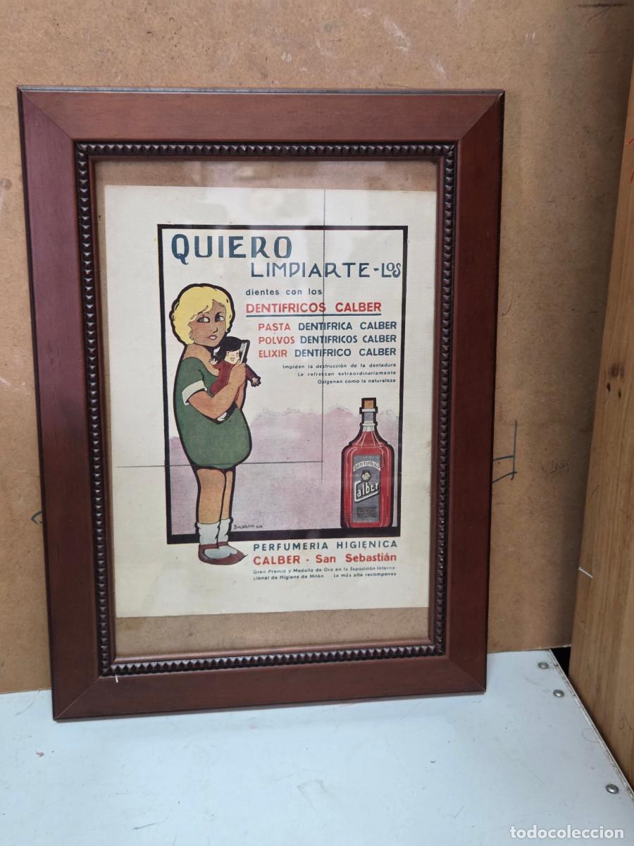 Arte: cuadro con cartel antiguo - Foto 1