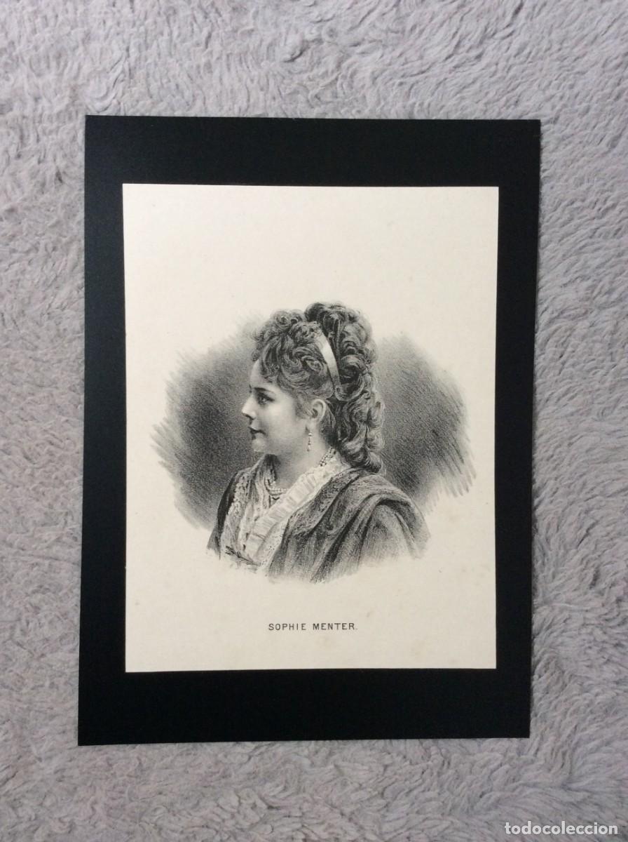 Arte: Sophie Menter. Excelente litografia do final do s&eacute;culo XIX