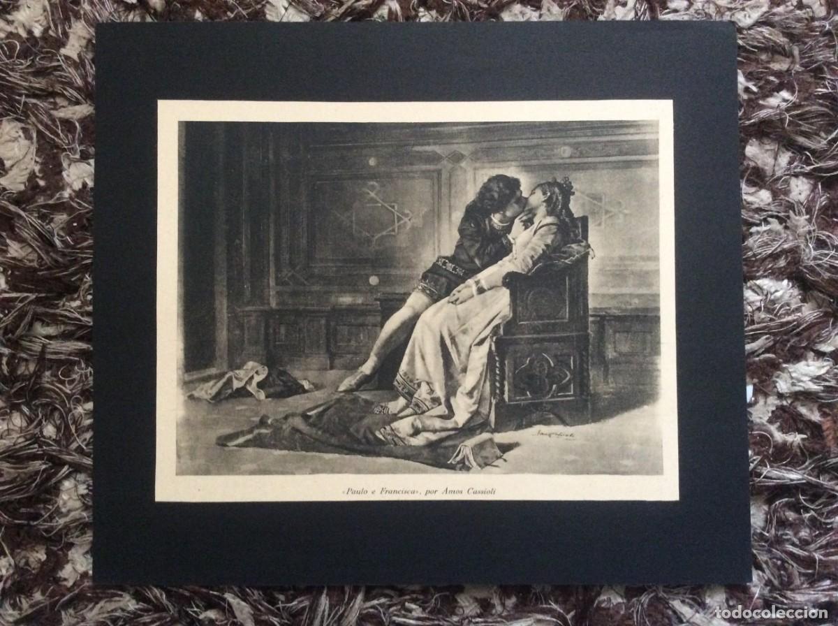 Arte: O drama hist&oacute;rico de Francesca da Ramini e Paolo Malatesta. 2 L&aacute;minas de 1941