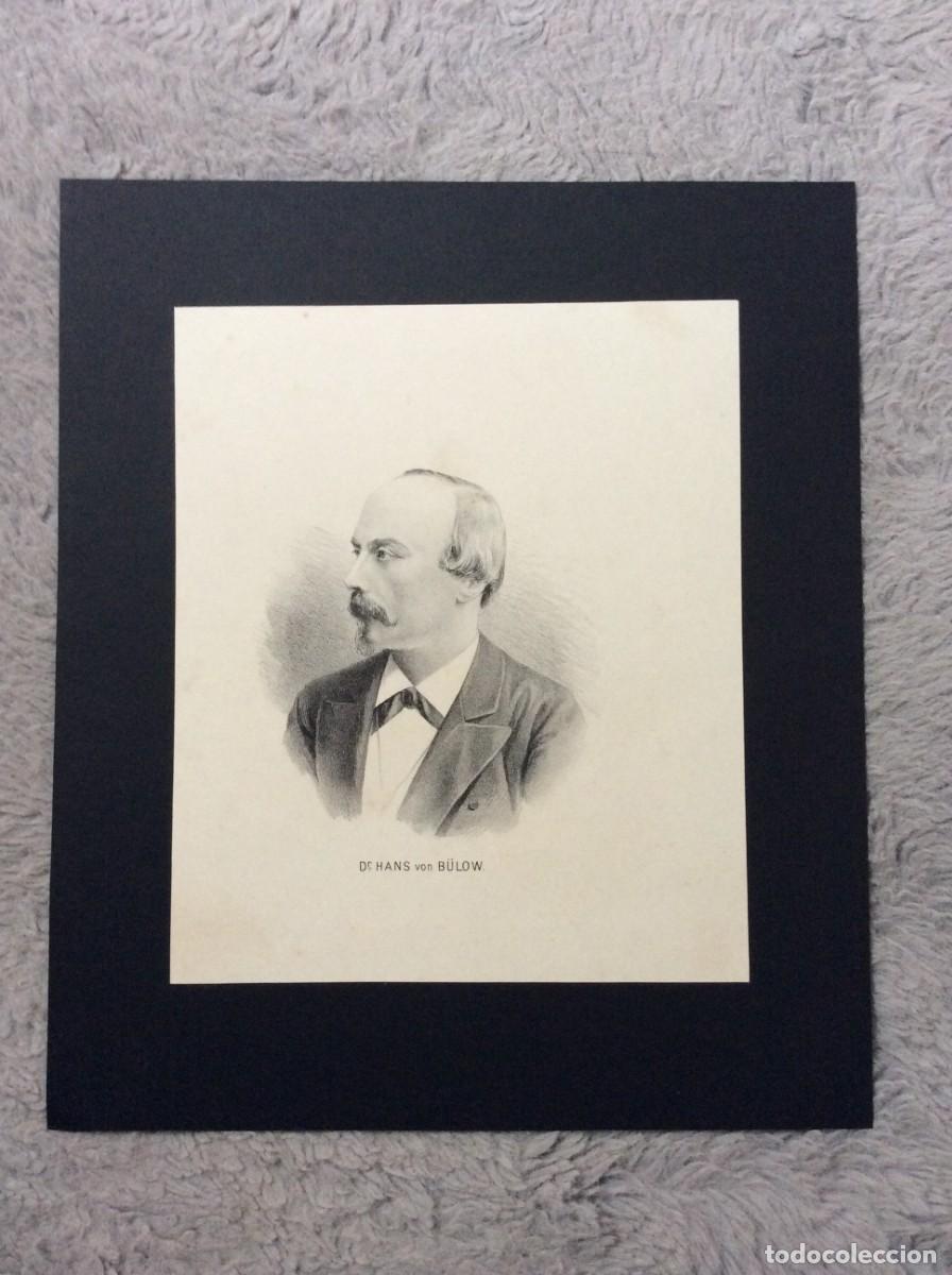 Arte: Litografia do s&eacute;culo XIX - Hans Guido Freiherr von B&uuml;low