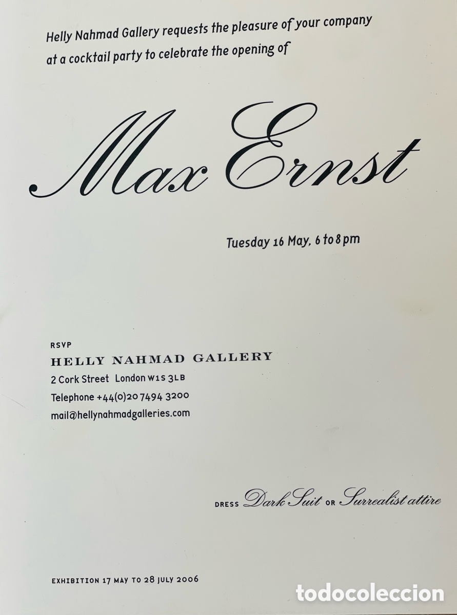 Arte: Max Ernst 2006. Target&oacute;n invitacion - Foto 4