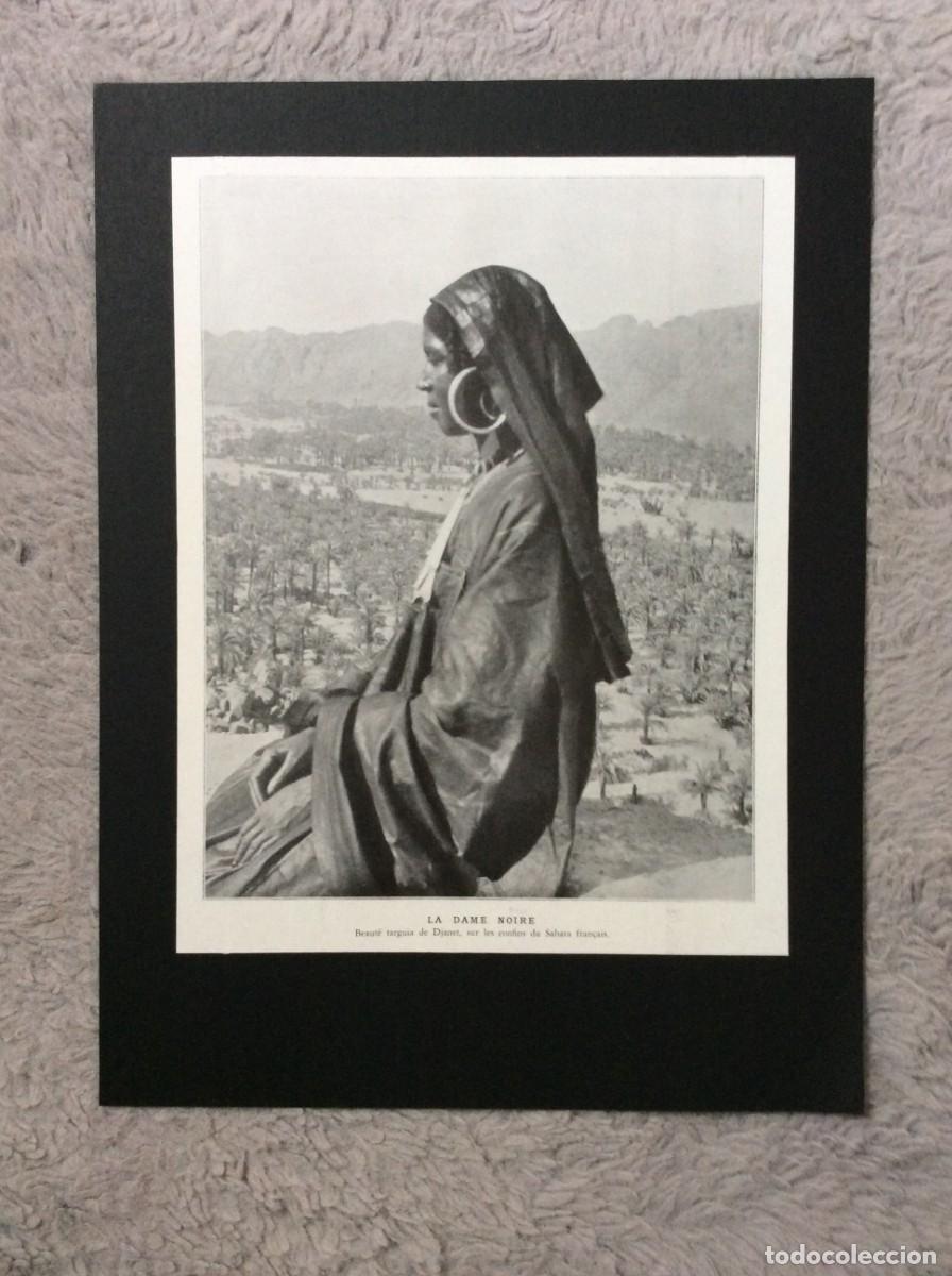 Arte: La Dame Noire, beaut&eacute; targuia de Djanet, ano 1934