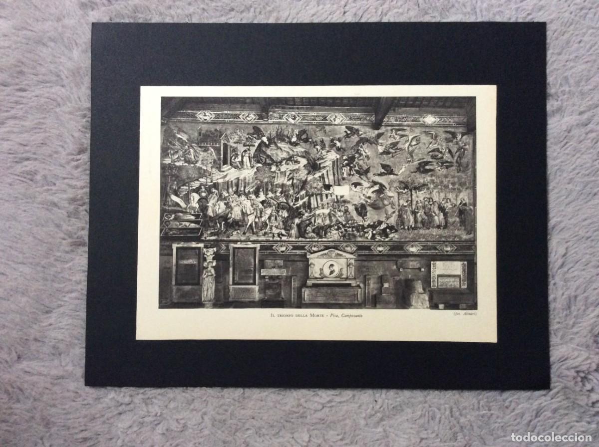 Arte: Arte italiana - Il. Trionfo della Morte - Pisa, Camposanto. L&aacute;mina de 1951