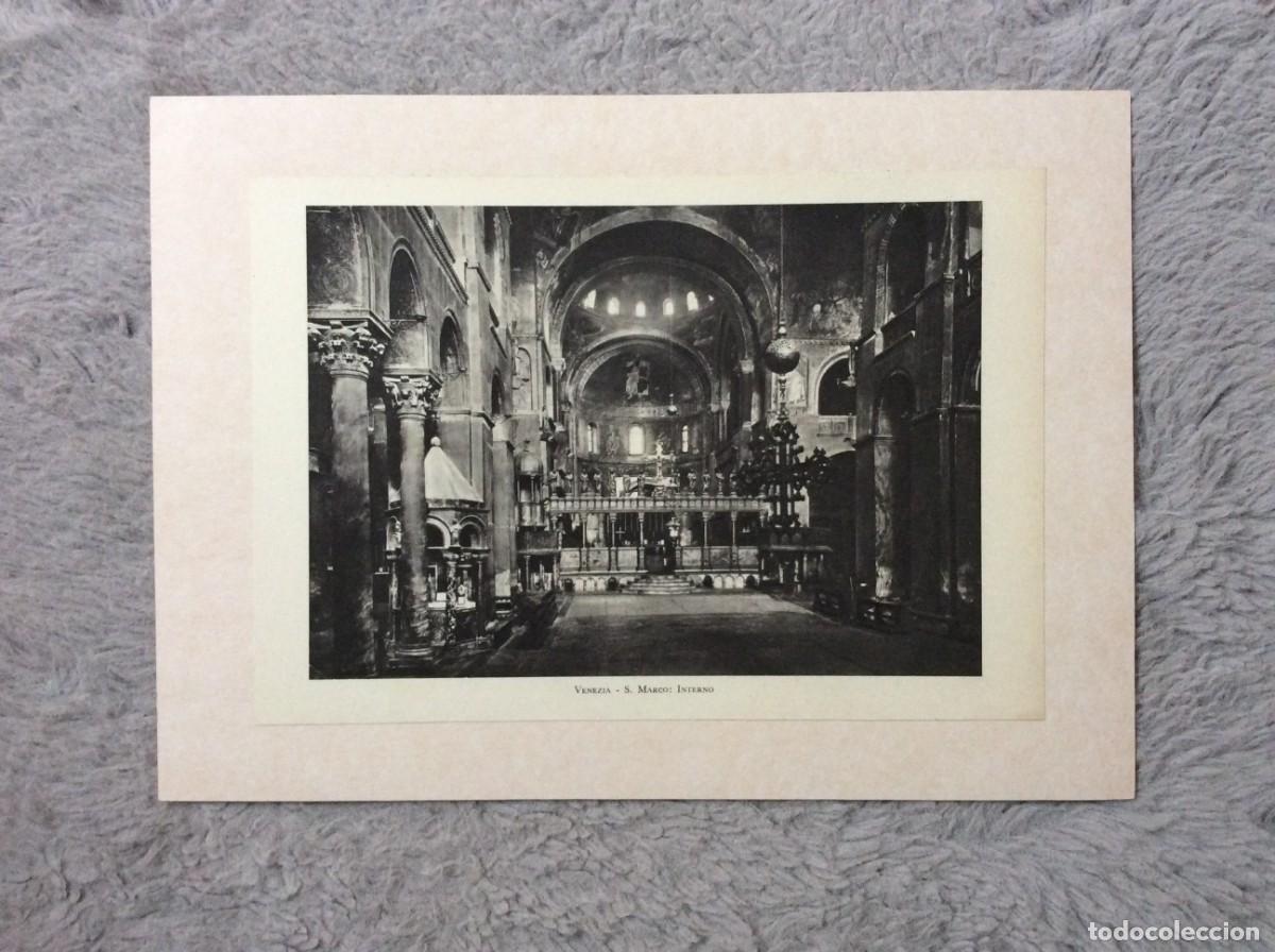 Arte: Venezia - S. Marco: Interno. L&aacute;mina de 1951.
