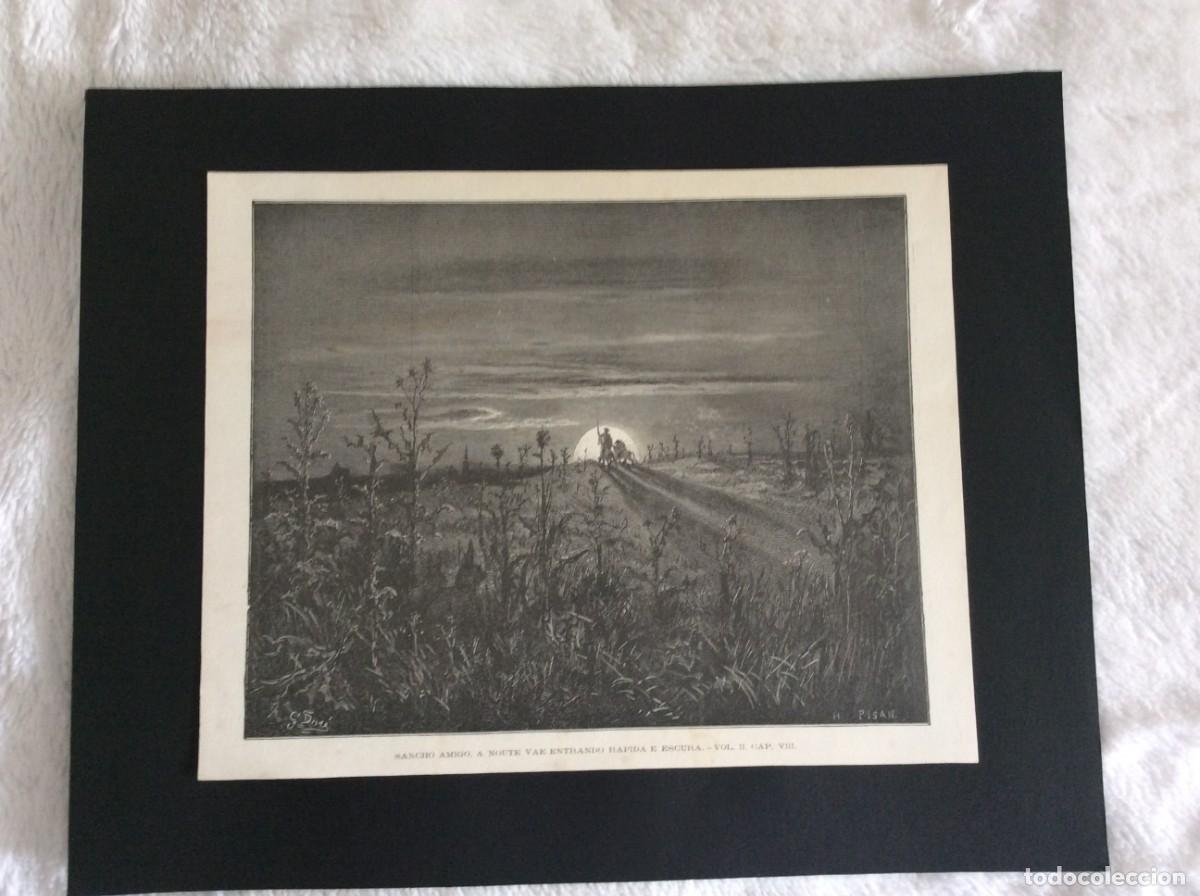 Arte: Sancho amigo, a noute vai entrando rapida e escura. O Engenhoso Fidalgo Dom Quixote de la Mancha