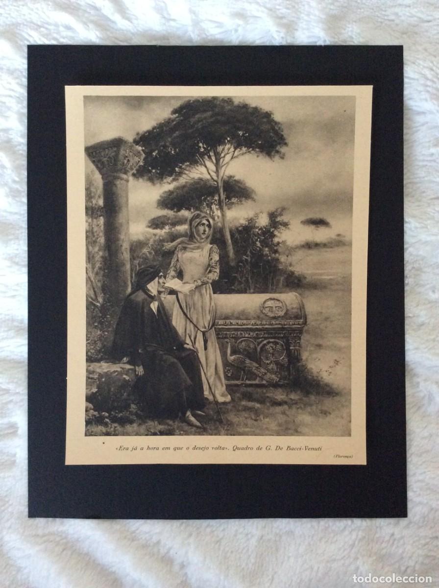 Arte: Quadro de G. De Bacci - Venuti, exposto em Floren&ccedil;a. L&aacute;mina de 194?