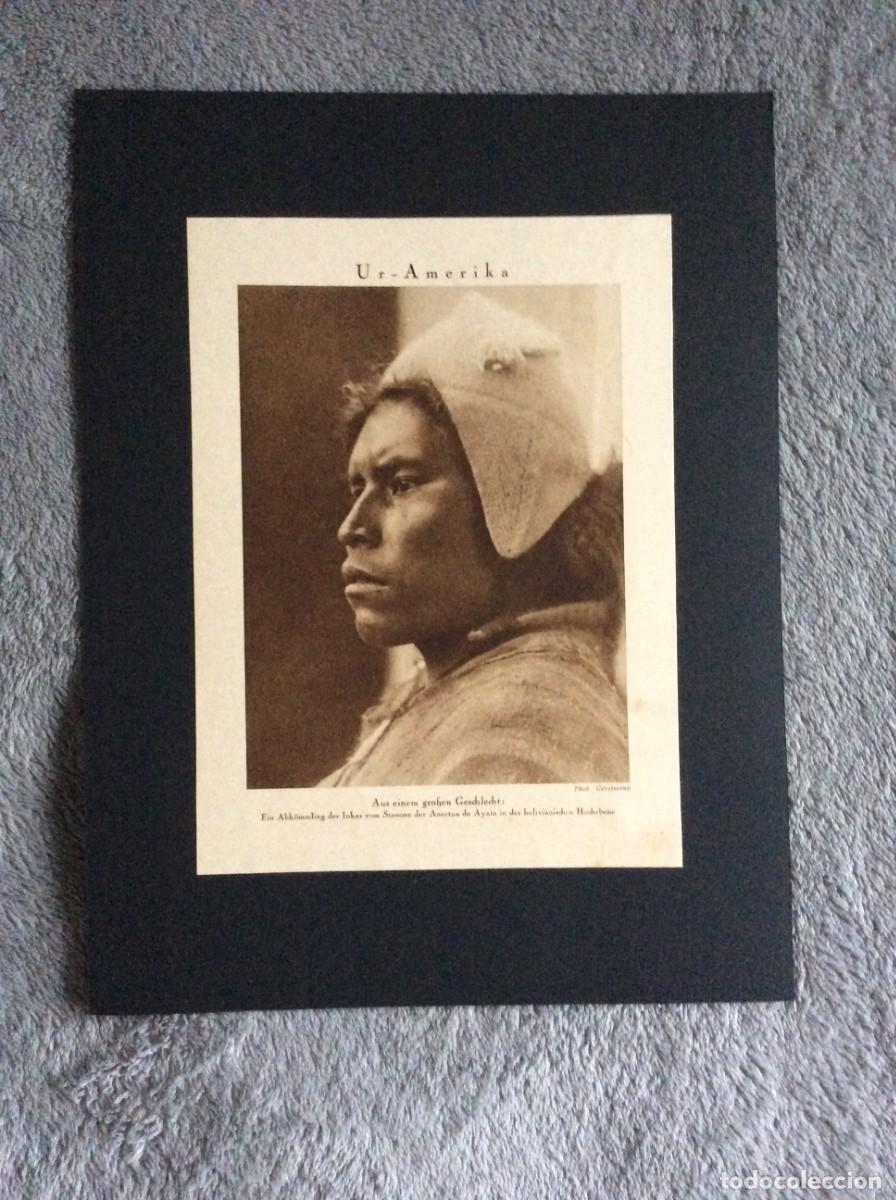 Arte: Um descendente dos Incas da tribo Anectua de Ayate, nos andes bolivianos, anos 20